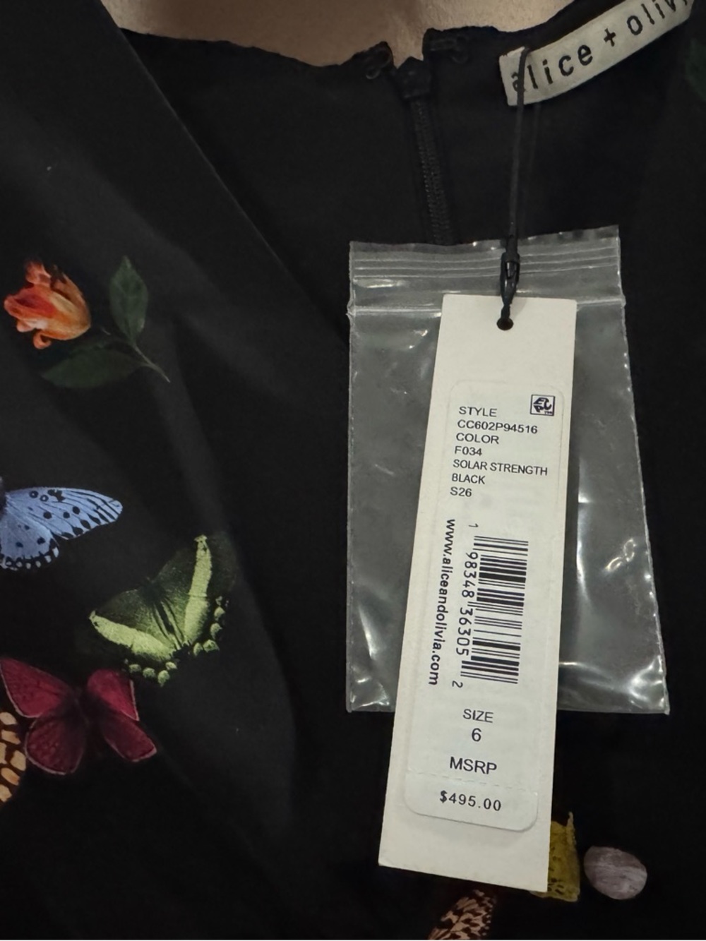 Alice + Olivia IRENE MINI DRESS NWT size 6 - Picture 10 of 10